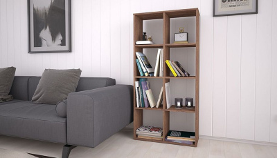 Стеллаж Polini Home Smart, коричневый фото Стеллаж Polini Home Smart, коричневый. Фото №5