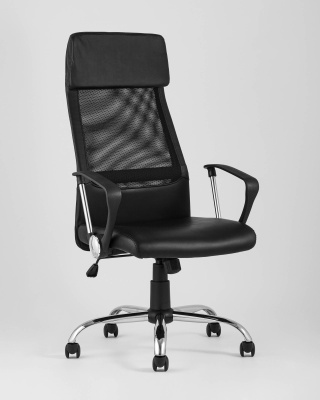 Кресло офисное TopChairs Bonus черное фото Кресло офисное TopChairs Bonus черное. Фото №3