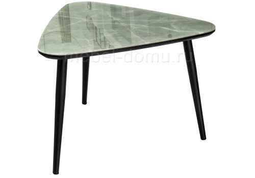 Стол стеклянный Рамси мрамор серый. Фото №1