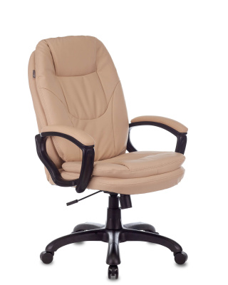 Кресло руководителя Бюрократ CH-868N бежевый Or-14 эко.кожа крестовина пластик. Фото №3