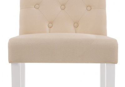 Стул деревянный Amelia white / fabric cream фото Стул деревянный Amelia white / fabric cream. Фото