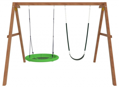 Качели детские Р911-17, коричневый. Фото