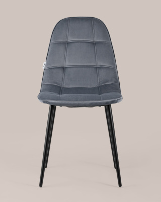 Стул Тейлор велюр серый фото Стул Тейлор велюр серый. Фото