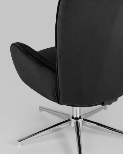 Кресло Филадельфия велюр черный. Фото №8