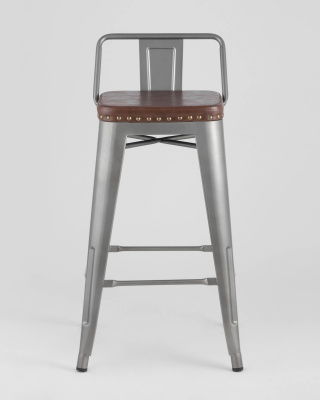 Стул полубарный TOLIX SOFT серебристый. Фото №4