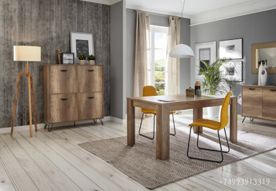 Обеденный стол DUPEN DT-19 Натурал KANSAS фото Обеденный стол DUPEN DT-19 Натурал KANSAS. Фото №4