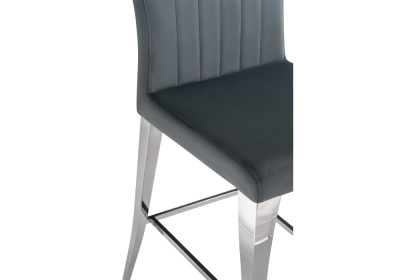 Барный стулья Joan dark grey / steel фото Барный стулья Joan dark grey / steel. Фото №5
