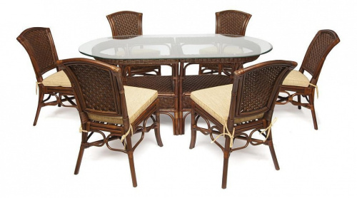Комплект обеденный ANDREA GRAND (стол+6 кресел). Фото №1
