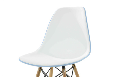 Стул DC231A голубой/белый. Фото №5