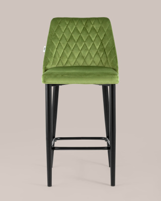Стул полубарный Диего велюр травяной фото Стул полубарный Диего велюр травяной. Фото №5