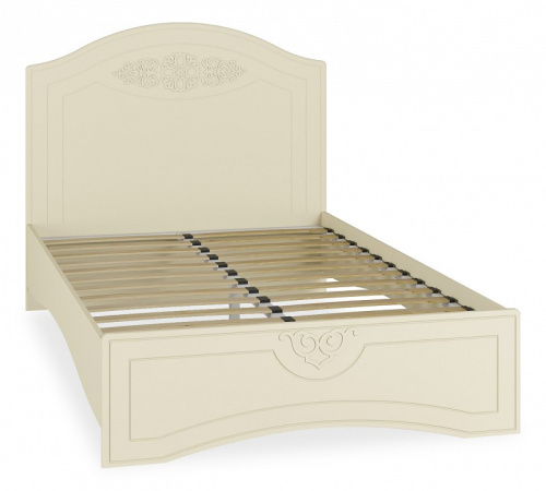 кровать 2000*1200 Ассоль плюс АС-111К с ламелями и комплектом опор ваниль. Фото №1