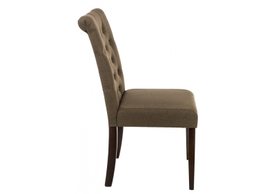 Стул деревянный Amelia dark walnut / fabric brown фото Стул деревянный Amelia dark walnut / fabric brown. Фото
