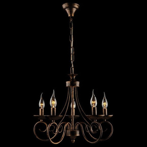 Подвесная люстра Eurosvet Provence 22404/5 черный с золотом. Фото №2