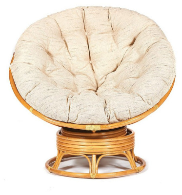 Кресло-качалка PAPASAN w 23/01 B / с подушкой / Honey (мед), ткань Старт. Фото