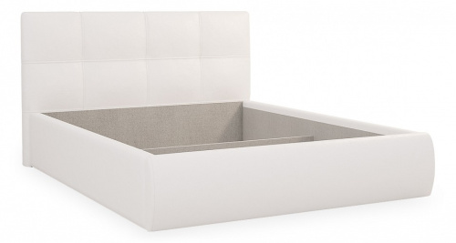 Куба Кровать 1.4 белый (экокожа). Фото №1