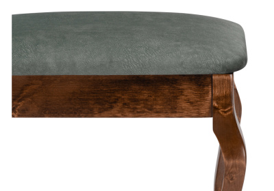 Банкетка Лусте орех / зеленая фото Банкетка Лусте орех / зеленая. Фото №4