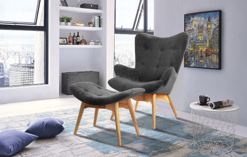 Банкетка DC-917F графит. Фото №3