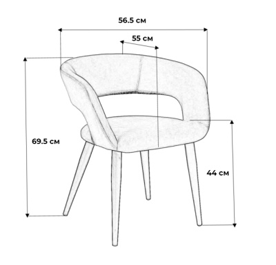 Стул Walter Сканди Грей. Фото №3