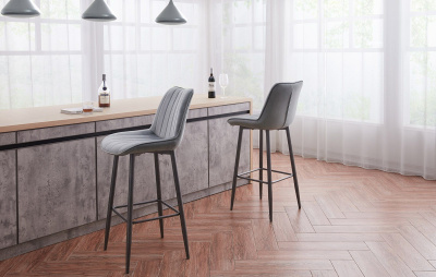 Стул барный CG1953B серый UF910-03. Фото