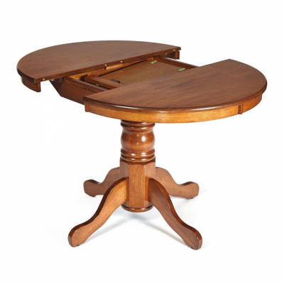 Стол NAVARRESE (mod. E-R36R+12AV NMO-2A) дерево гевея/мдф, 90+30х76см, rustic oak (дуб). Фото №2