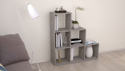 Стеллаж Polini Home Smart, серый. Фото №5