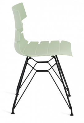 Стул HANSEN (mod. 622N) пластик/металл, 51х47х80 см, высота до сиденья 45 см, фисташковый/черный (поставляется по 4 шт) фото Стул HANSEN (mod. 622N) пластик/металл, 51х47х80 см, высота до сиденья 45 см, фисташковый/черный (поставляется по 4 шт). Фото №2