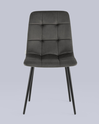 Стул Одди велюр тёмно-серый. Фото №5