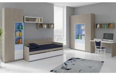 Полка настенная три секции Силуэт. Фото