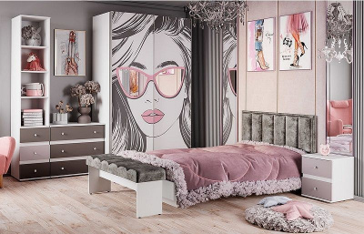 Стеллаж комбинированный Мемори,бежевый. Фото №4