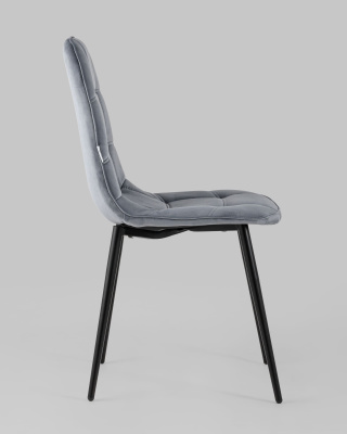 Стул Тейлор велюр серый фото Стул Тейлор велюр серый. Фото