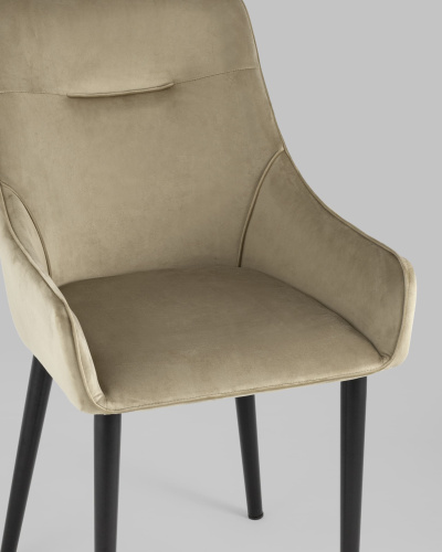 Стул Джоан велюр капучино. Фото №9