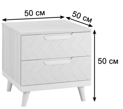 Тумба прикроватная Сканди_Жемчужно-белый. Фото №3