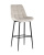 Стул барный Флекс велюр бежевый. Фото №1