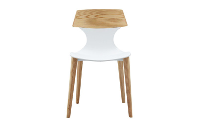 Стул DC-S083 белый/бук фото Стул DC-S083 белый/бук. Фото №4