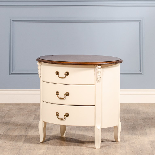 AS6629 Тумбочка овальная с ящиками San Teodoro. Фото №1